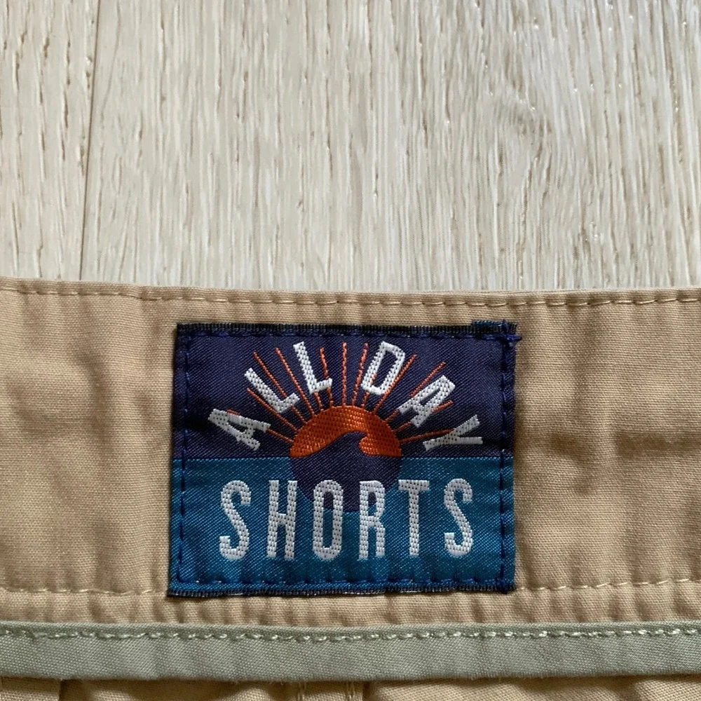Faherty All Day Shorts Mens 32 Khaki Tan Hybrid Board Shorts‎ Quick Dry Chino
